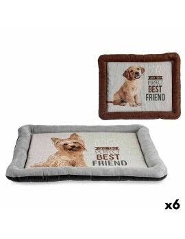 Cama para mascota Perro 60 x 6 x 74 cm (6 Unidades)