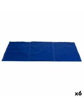 Alfombra para perros Refrescante Azul Espuma Gel 49,5 x 1 x 90 cm (6 Unidades)