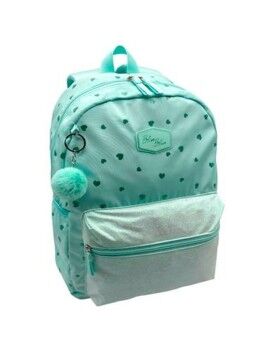 Mochila Escolar Blin-Blin Menta 42 x 31 x 14 cm Corazones