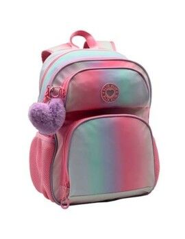 Mochila Escolar Blin-Blin Kuky Cor de Rosa 42 x 31 x 17 cm