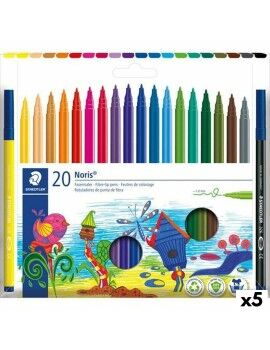 Conjunto de Canetas de Feltro Staedtler Noris 326 Multicolor (5 Unidades)