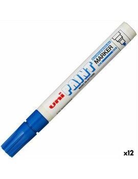 Rotulador permanente Uni-Ball PX-20 Azul (12 Unidades)