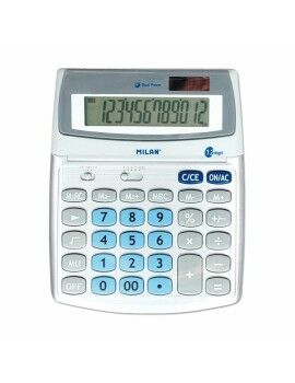 Calculadora Milan 152512BL Blanco Metal