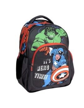 Mochila Escolar The Avengers Preto 32 x 15 x 42 cm