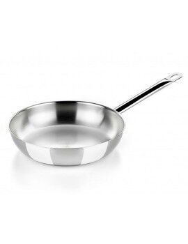 Sartén Wok BRA A121613 Ø 26 cm Plateado Acero Inoxidable