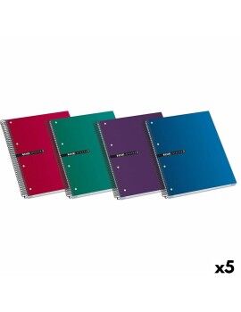 Caderno ENRI Multicolor A4 160 Folhas (5 Unidades)