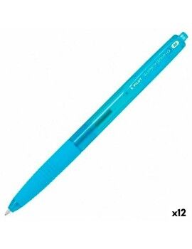 Bolígrafo Pilot Supergrip Turquesa 0,4 mm (12 Unidades)