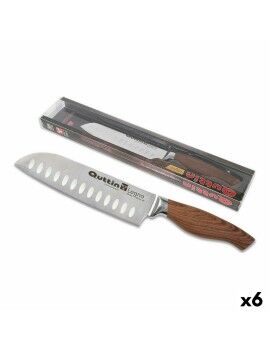 Faca de Cozinha Quttin Santoku Legno 17 cm (6 Unidades)