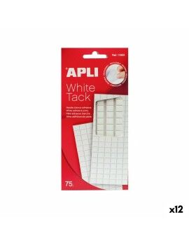 Massa de Vidraceiro Apli White Tack Massa de Vidraceiro Branco Nylon (3 Unidades) (12 Unidades)