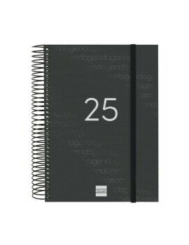 Agenda Finocam YEAR Negro A5 15,5 x 21,2 cm 2025