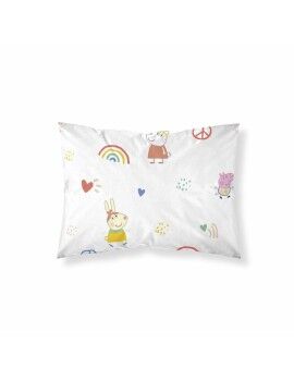 Funda de almohada Peppa Pig Peace Multicolor 40x60cm