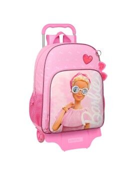 Mochila Escolar con Ruedas Barbie Girl Rosa 33 x 42 x 14 cm