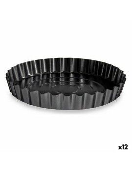 Molde para Horno Ø 28 cm Metal Gris oscuro Acero al carbono (12 Unidades)