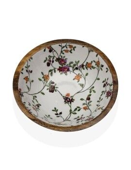 Saladeira Versa Bloemen Porcelana Madeira de mangueira 30 x 10 x 30 cm