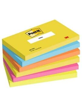 Notas Adhesivas Post-it ENERGETIC Multicolor 7,6 X 12,7 cm 6 Piezas 76 x 127 mm