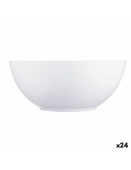 Tigela Luminarc Diwali Branco Vidro Ø 18 cm (24 Unidades)