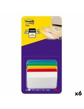 Conjunto de Notas Adesivas Post-it Index Multicolor 51 x 38 mm (6 Unidades)