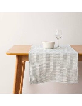 Caminho de Mesa Belum Waffle Menta Branco quente 45 x 140 cm