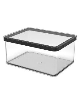 Cubo contenedor Rotho Negro Transparente