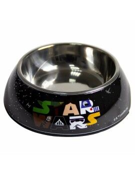 Comedouro para Cão Star Wars Melamina 180 ml Preto Metal