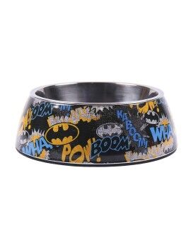 Comedero para Perro Batman Melamina 180 ml Negro Metal