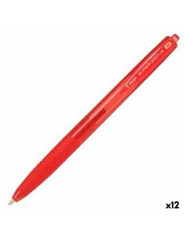 Bolígrafo Pilot Supergrip G Rojo 0,4 mm 1 mm (12 Unidades)