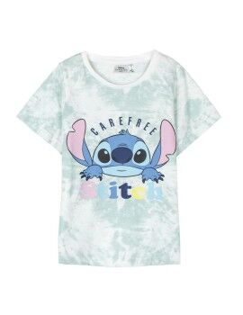 Camiseta de Manga Corta Infantil Stitch Multicolor