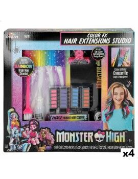 Conjunto de Cabeleireiro Monster High Extensões para o Cabelo (4 Unidades)