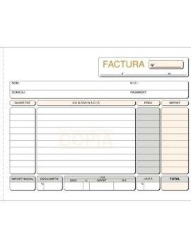 Talonário de Faturas 1/4 (5 Unidades)