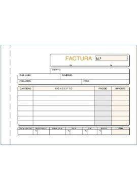 Talonario de Facturas 15 x 10,5 cm (5 Unidades)