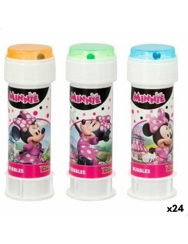 Jogo de Bolas de Sabão Minnie Mouse 3,8 x 11,5 x 3,8 cm (24 Unidades)