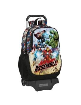 Mochila Escolar com Rodas The Avengers Forever Multicolor 32 x 44 x 16 cm