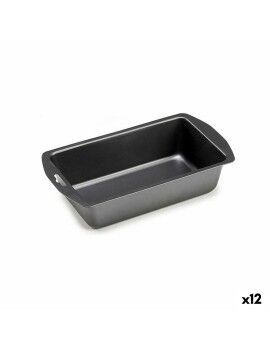 Molde Retangular Cinzento escuro Aço com carbono 13 x 6,3 x 30 cm (12 Unidades)