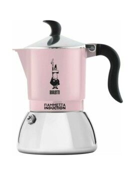 Cafetera Italiana Bialetti 29592 Acero Inoxidable Aluminio 4 Tazas Rosa