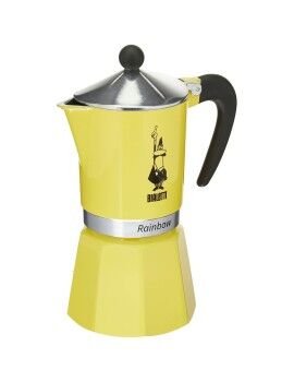 Cafeteira Italiana Bialetti Rainbow Amarelo 6 Copos