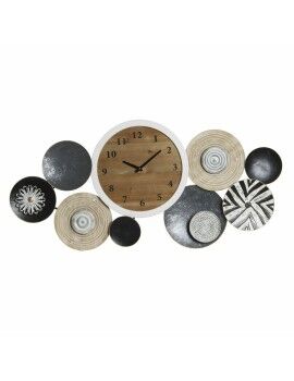 Reloj de Pared DKD Home Decor Metal Madera (105.4 x 6.5 x 51.5 cm)