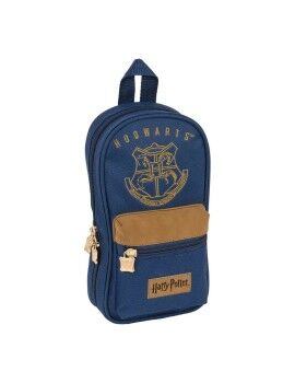 Mochila com Estojo Harry Potter Magical Castanho Azul Marinho (12 x 23 x 5 cm) (33 Peças)