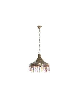 Candeeiro de teto DKD Home Decor 37 x 37 x 38 cm Dourado Metal Multicolor 50 W