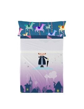 Juego de Sábanas HappyFriday Mr Fox Nanny Multicolor Cama de 105 2 Piezas