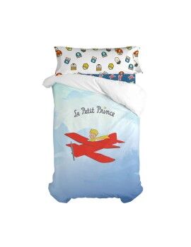 Juego de funda nórdica HappyFriday Le Petit Prince Son Avion Multicolor Cama de 105 2 Piezas