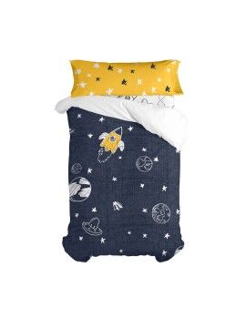 Juego de funda nórdica HappyFriday Mr Fox Starspace  Multicolor Cama de 80/90 2 Piezas