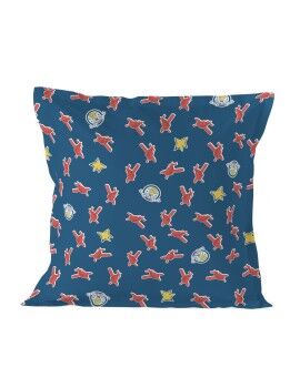 Funda de almohada HappyFriday Le Petit Prince Son avion Multicolor 80 x 80 cm