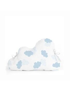 Protector de Cuna HappyFriday Basic Kids Clouds Azul 60 x 40 cm