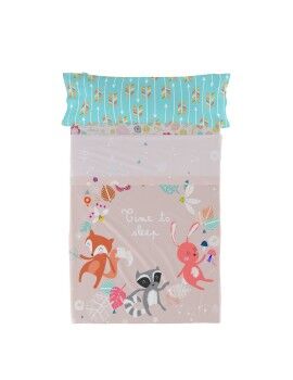 Juego de Sábanas HappyFriday Moshi Moshi Fantasy Multicolor Cama de 80/90 2 Piezas