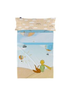 Juego de Sábanas HappyFriday Le Petit Prince Montgolfiere Multicolor Cama de 105 2 Piezas