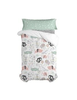 Juego de funda nórdica HappyFriday Moshi Moshi Best Buddies Multicolor Cama de 105 2 Piezas