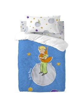 Juego de funda nórdica HappyFriday Le Petit Prince Accolade Multicolor Cuna de Bebé 2 Piezas