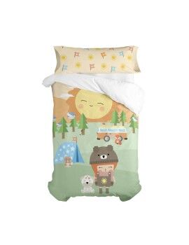 Juego de funda nórdica HappyFriday Happynois Camping Multicolor Cama de 105 2 Piezas