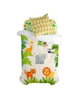 Juego de funda nórdica HappyFriday Mr Fox Wild Multicolor Cama de 80 2 Piezas