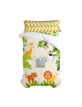 Juego de funda nórdica HappyFriday Mr Fox Wild Multicolor Cama de 105 2 Piezas